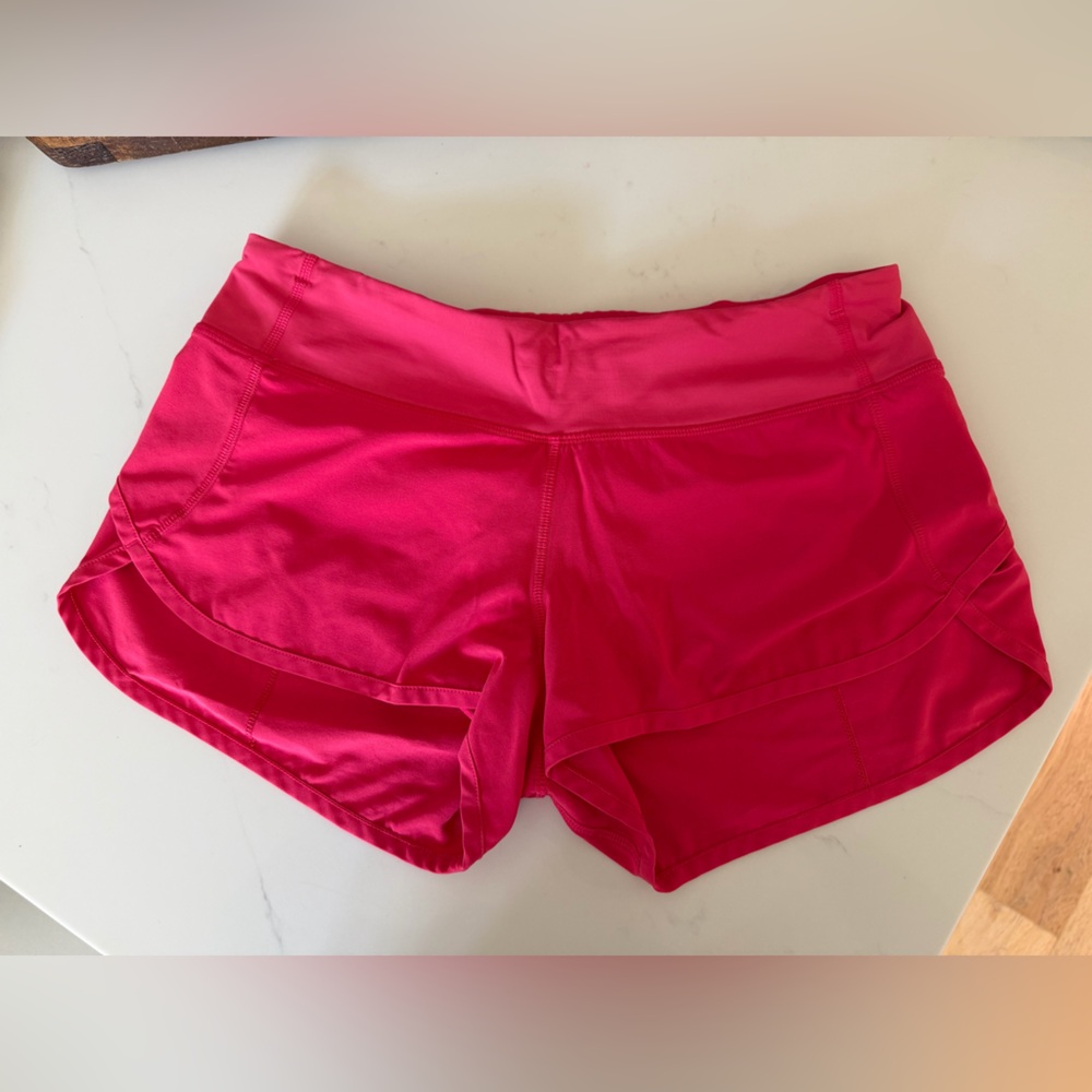 Pink Lulu lemon shorts size 6
